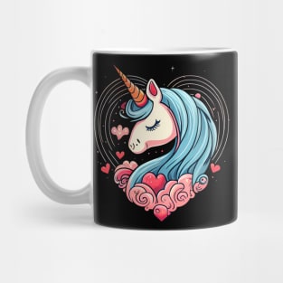 Valentines Unicorn Love Mug